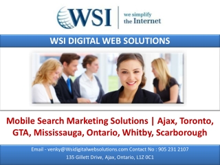Mobile Search Marketing Solutions | Ajax, Toronto, GTA, Miss