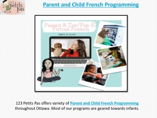 Mommy and Me French Programs - Bilingual Classes Ottawa
