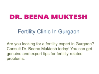 Fertility Clinic In Gurgaon