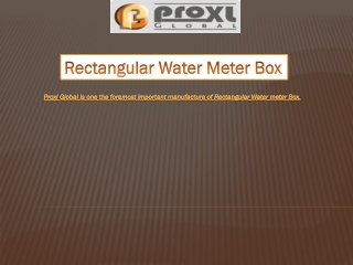 Get Rectangular Water Meter Box Online |  91-9654658968