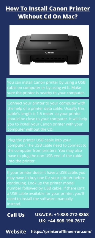 Easy way To Install Canon Printer Without Cd On Mac