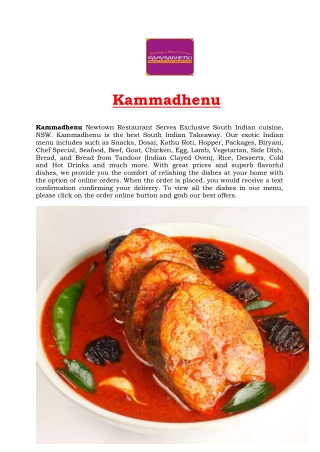 Kammadhenu Newtown Menu | Takeaway 10% Off