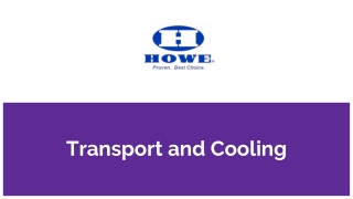 Transport and Cooling