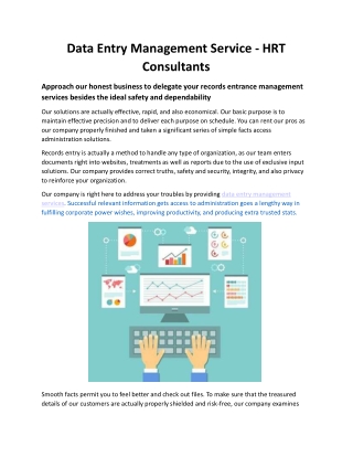 Data Entry Management Service