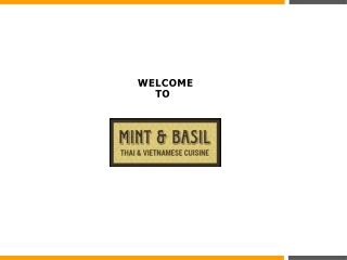 Top 5  Dishes You  Must Try In  Mint &  Basil