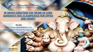 Lord Ganesha idol is auspicious for office and home