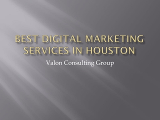 Best Digital Marketing Services In Houston