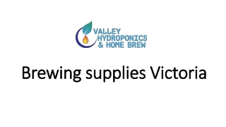Brewing supplies Victoria