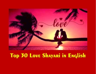 Top 30 Love Shayari in English