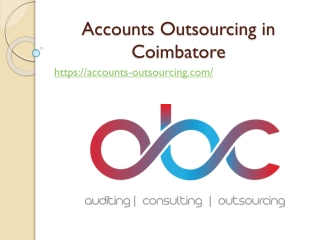 Accounts Outsourcing in Coimbatore