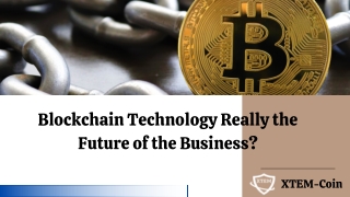 How You Can Say Blockchain Technology Is the Future of the business? - XTEM Coin