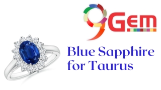 Blue Sapphire for Taurus