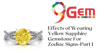 Effects of wearing yellow sapphire
