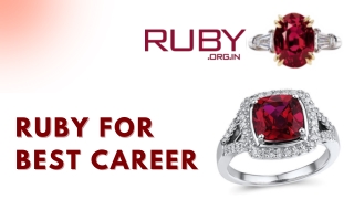 Ruby for best Career