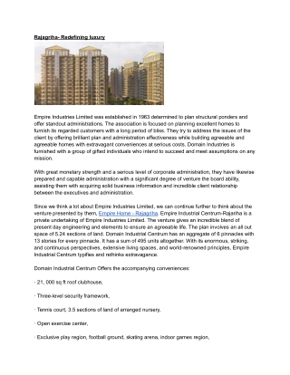 Rajagriha- Redefining Luxury