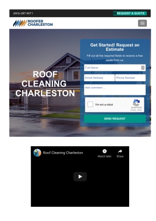 Roof Cleaning Charleston