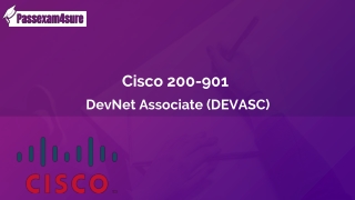 Cisco  200-901 Dumps Instant Success in 200-901 Exam | PassExam4Sure