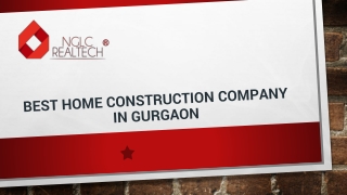 Choose Best Home Construction Company in Gurgaon