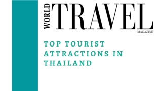 Top Tourist Attractions In Thailand