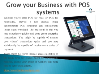 Grow your Business with POS systems