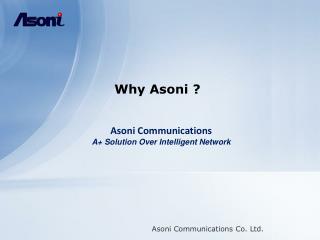 Asoni Communications Co. Ltd.