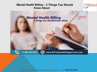 Mental Health Billing – 3 Things You Should Know About