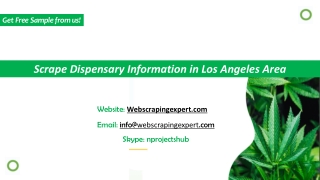 Scrape Dispensary Information in Los Angeles Area