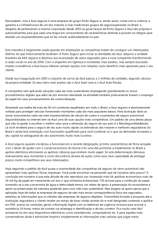 QUEM É A AZUL SEGUROS.