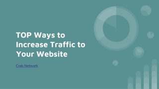 TOP Ways to Increase Traffic to Your Website