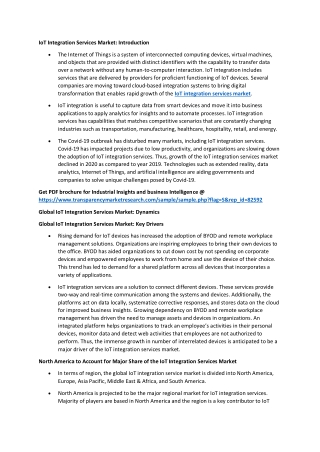 IoT Integration Services Market