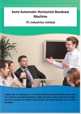Bandsaw Machine Manufacturer Worldwide - ITL Industries Limited