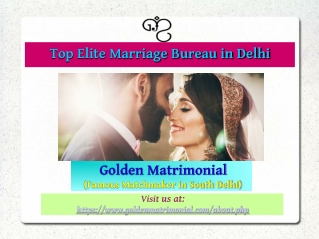 Top Elite Marriage Bureau in Delhi