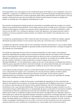AZUL SEGUROS A ALTERNATIVA MAIS ECONÔMICA E SEGURA PARA SEU SEGURO AUTO.