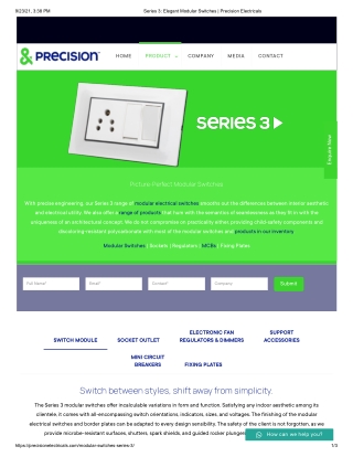 Series 3 modular switches by Precision electricals