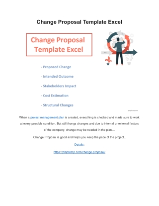 Change Proposal Template Excel