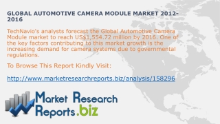 Worldwide Automotive Camera Module System Size And Share 201