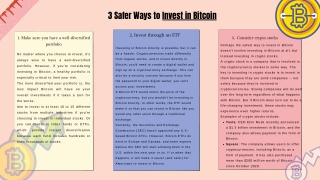 3 Safer Ways to Invest in Bitcoin