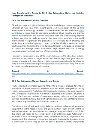 How Transformative Trends in Oil & Gas Automation Market are Molding Strategies