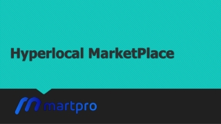 Hyperlocal MarketPlace