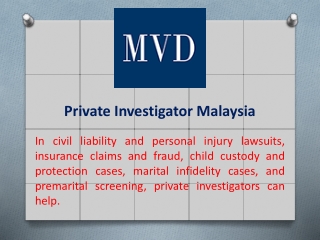 Private Investigator Malaysia