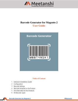 Magento 2 Barcode Generator