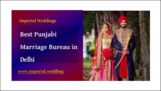 Best Punjabi Marriage Bureau in Delhi