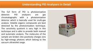 Understanding PID Analyzers In Detail