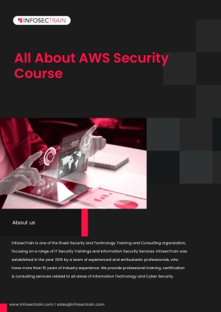 All about AWS security course