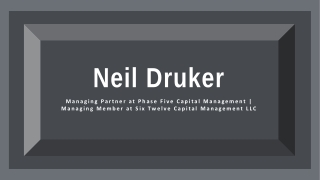 Neil Druker - A Results-driven Competitor From Boston, MA