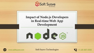 Impact of NodeJS Developers in Real-time Web App Development