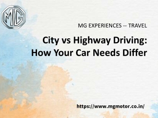 City vs Highway Driving How Your Car Needs Differ