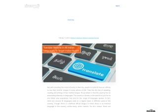 Translate Website In All Indian Languages To Target Indian Buyers