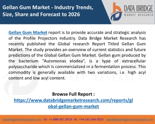 Gellan Gum Market expected to register a steady CAGR of 4.34% in the forecast period of 2019-2026