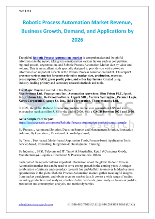 Robotic Process Automation Market